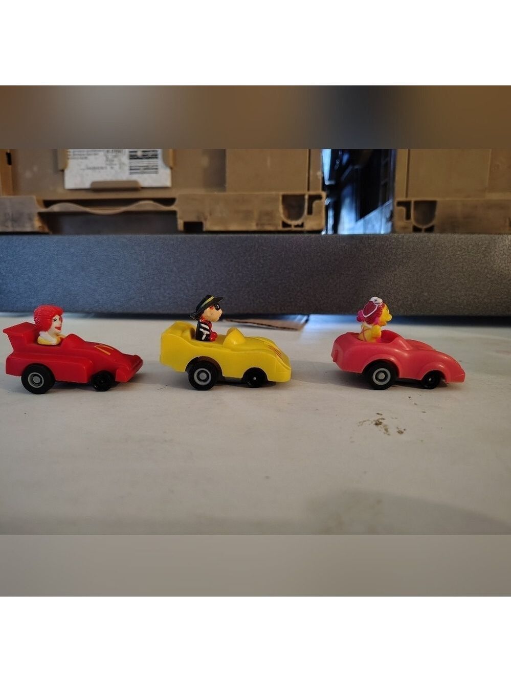 Vintage 1988 McDonalds Pull Back Turbo Macs Cars Happy Meal Bundle